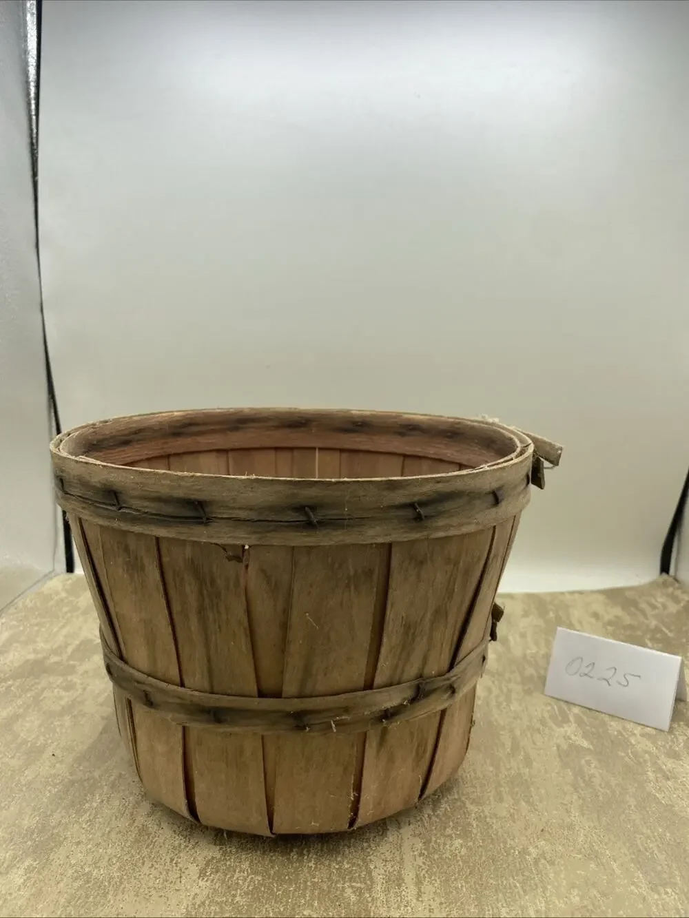 Vintage Medium Strawberry Basket Wood Slat Fruit Rustic Primitive Farm Decor